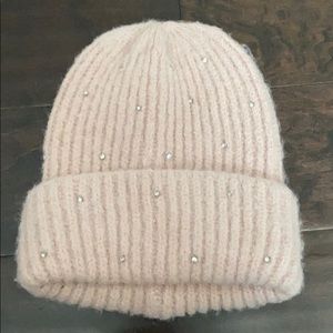 Zara blush knit beanie